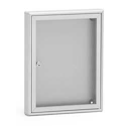 vendita online Bacheca porta avvisi sb1 alluminio silver raggrinzito ral 9006 con fondo silver Cassette postali, bacheche e casellari Silmec